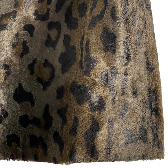 Sportmax Code Faux Fur Leopard Print Dress size US 8 - Picture 11 of 13